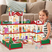 Load image into Gallery viewer, Christmas Doll House Playset, Dream House Pretend Doll House with Accessories Dolls House Garden Princess HouseBirthday Gifts (Two Floors)-DH-13
