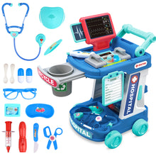 Load image into Gallery viewer, Multi-purpose Doctors Trolley Set for Kids Medical Centr Playsets Medical Tools Role Play Toy Educational Doctor Playset for Girls and Boys age 3-12
