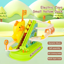 Load image into Gallery viewer, Electric Ducks Chasing Race Track Game Set Small Ducks Climbing Toys Roller Coaster Toy Fun Stair Climbing Toy with Lights &amp; Music for Kids-DUCK-2
