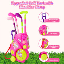 Load image into Gallery viewer, Kids Golf Suitcase Toy Set Outdoor Indoor Sports Play Toys Golf Clubs Set Garden Game for Boys Girls 3+
