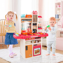 Load image into Gallery viewer, Kitchen Playset Toy with Realistic Lights &amp; Sounds, Kids Play Kitchen Set with Simulation of Spray Features, Pretend Role Play Toys Gift-K38-P
