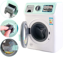 Load image into Gallery viewer, &#39;My First Washing Machine&#39; Laundry and Cleaning Play Set for Kids Christmas Gift Educational Toys with Realistic Functions
