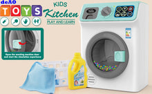 Load image into Gallery viewer, &#39;My First Washing Machine&#39; Laundry and Cleaning Play Set for Kids Christmas Gift Educational Toys with Realistic Functions
