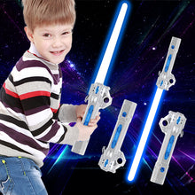 Load image into Gallery viewer, 7-Color Rechargeable Lightsaber for Kids Motion Sensing, Retractable Design, Spin Feature, Dynamic Sound Effects, Quick Flick Action, Dual-Wield Option, and 7 Color Modes
