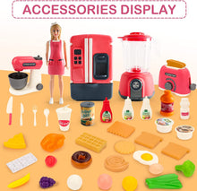 Load image into Gallery viewer, Kitchen Play Set Pretend Play Role Playset Food Cutting Accessories Toys Kitchenware Educational Toys Birthday for Kids
