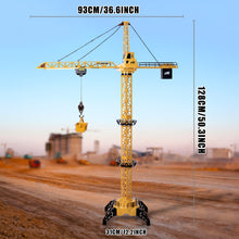 Load image into Gallery viewer, Remote Control Crane Toy Construction Vehicles Educational RC Crane Toy for Kids for Christmas Birthdays
