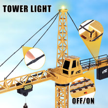 Load image into Gallery viewer, Remote Control Crane Toy Construction Vehicles Educational RC Crane Toy for Kids for Christmas Birthdays
