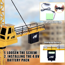 Load image into Gallery viewer, Remote Control Crane Toy Construction Vehicles Educational RC Crane Toy for Kids for Christmas Birthdays
