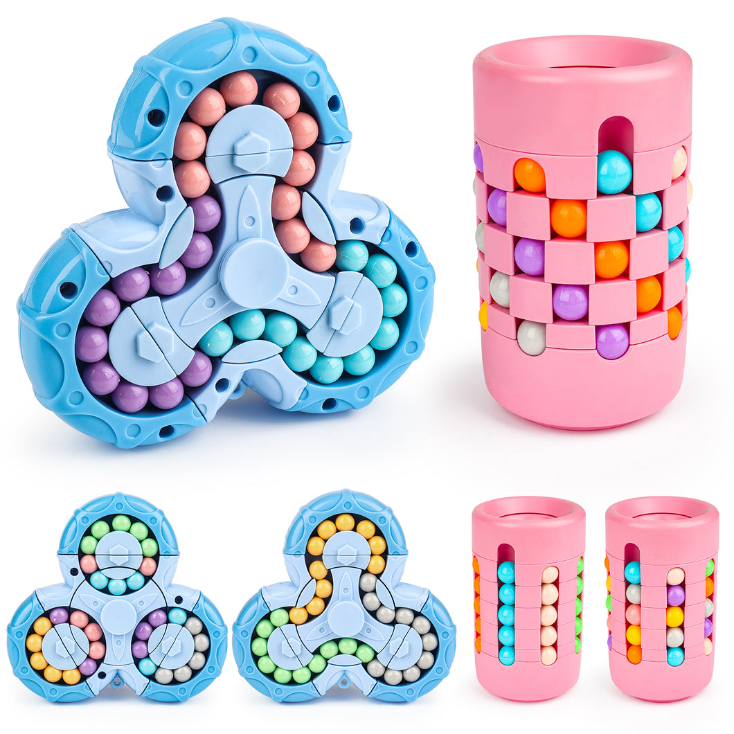 Magic Bean Rotating Cube Game Multicoloured Boys Girls Educational Gift Set