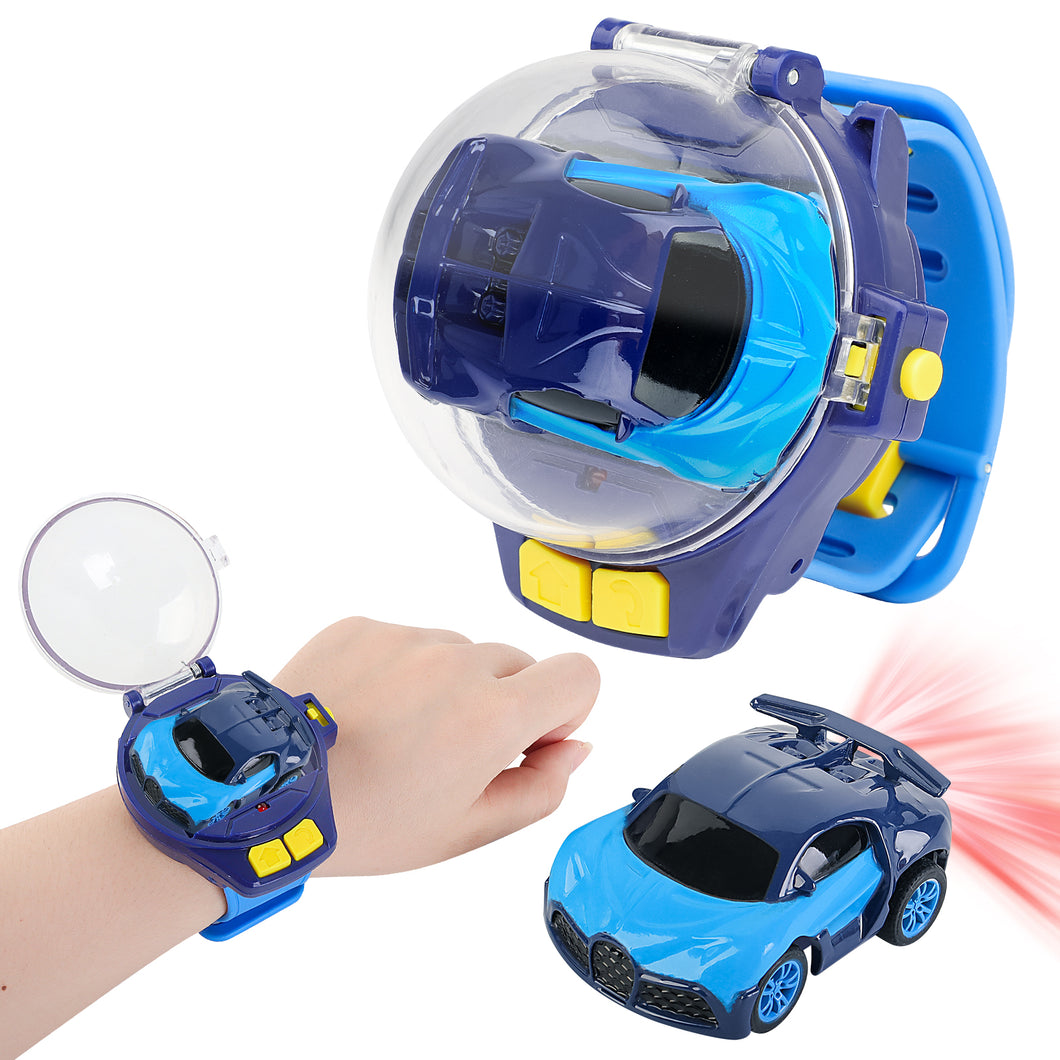 Remote Control Cars BLUE Watch Toy Watch Controlled Car for Kids Ages 3 Plus