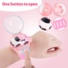 Load image into Gallery viewer, Remote Control Cars PINK Watch Toy Watch Controlled Car for Kids Ages 3 Plus
