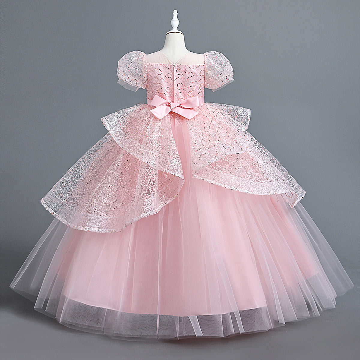 strapless open back dress Princess Costumes for Girls Elegant Puff Dress Long Dresses Stylish Pr –  deaotoys