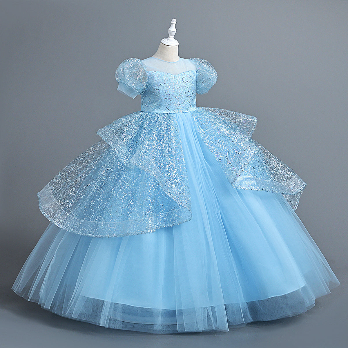 Princess Costumes for Girls Elegant Puff Dress Long Dresses Stylish Pr –  deaotoys