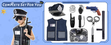 Load image into Gallery viewer, Police Costume Set with Vest Hat Toy Shotgun Role Play Police Play Children Christmas Gift Halloween Dressing Up for Kids
