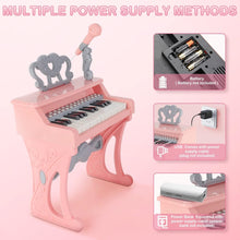 Load image into Gallery viewer, Piano Toy 25 Keys Music Toy Instruments with Microphone Piano Keyboard Toy for Kids Kids Piano Toys Birthday Xmas Gift for Girls-PNO-1-U
