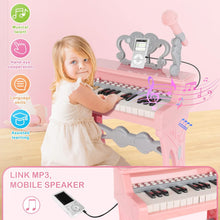 Load image into Gallery viewer, Piano Toy 25 Keys Music Toy Instruments with Microphone Piano Keyboard Toy for Kids Kids Piano Toys Birthday Xmas Gift for Girls
