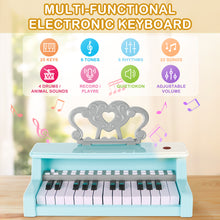 Load image into Gallery viewer, 25 Keys Piano Keyboard Toy Kids Music Toy with Microphone Birthday Xmas Gift for Kids
