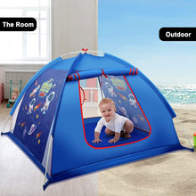 Load image into Gallery viewer, Space Play Tent Indoor Outdoor Toddler Tent Kids Tent Space Castle Playhouse Pop Up Play Tents for Christmas Birthday Gifts for Kids-PT-SPB
