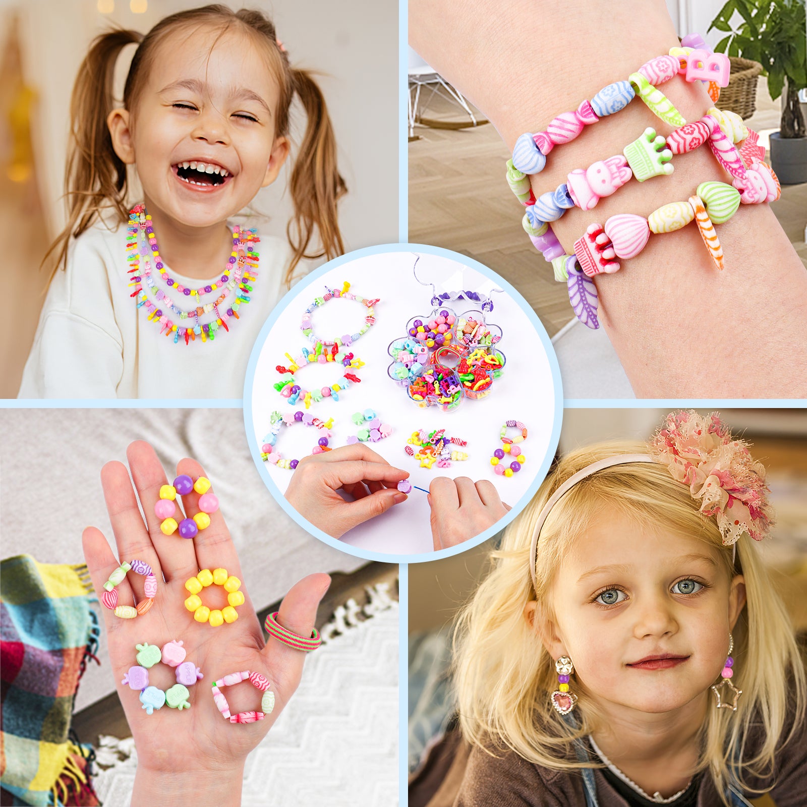 Charm Bracelet Making Kit Gifts Set for Girls Teens Age 8-12