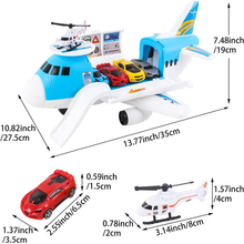 Load image into Gallery viewer, Transport Cargo Airplane Car Toy Play Set with Music and Light Toy Toddler Toys with Vehicle Car Toys Birthday Gifts for Kids
