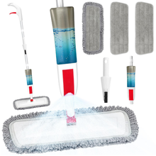 Load image into Gallery viewer, Spray Mop for Floor Cleaning with 3 Reusable Microfiber Pads &amp; Refillable Bottle – Wet &amp; Dry Mop for Hardwood, Laminate, Tile &amp; Vinyl Floors
