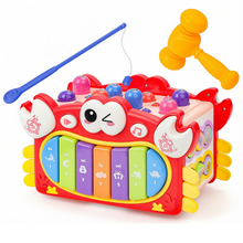 Load image into Gallery viewer, Crab Baby Activity Cube with Music, Lights, Shape Sorter &amp; Educational Games – Interactive Learning Toy for Toddlers 12+ Months
