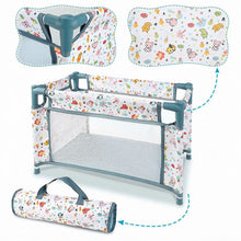 Load image into Gallery viewer, 4‑in‑1 Baby Doll Playset with 12" Doll, Crib, Rocking Chair &amp; Storage Bags – Complete Baby Care Nursery Set with Accessories – Pretend Play Toy for Kids Ages 3+
