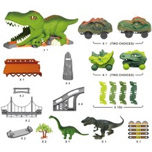 Load image into Gallery viewer, Dinosaur Track Toy Set, Dinosaur Track Toys for Kids, Dinosaur Toys for Boys 3 -6 years old, Track Car Track Set, Dinosaur World, Dinosaur Tunnel, Birthday Christmas Gift
