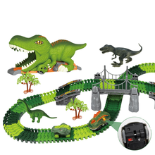 Load image into Gallery viewer, Dinosaur Track Toy Set, Dinosaur Track Toys for Kids, Dinosaur Toys for Boys 3 -6 years old, Track Car Track Set, Dinosaur World, Dinosaur Tunnel, Birthday Christmas Gift
