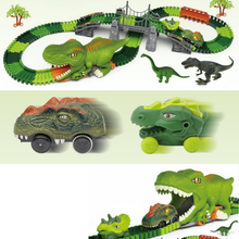 Load image into Gallery viewer, Dinosaur Track Toy Set, Dinosaur Track Toys for Kids, Dinosaur Toys for Boys 3 -6 years old, Track Car Track Set, Dinosaur World, Dinosaur Tunnel, Birthday Christmas Gift
