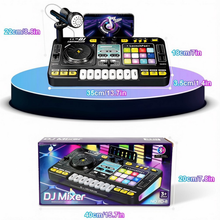 Load image into Gallery viewer, Kids DJ Mixer Music Toy with Microphone DJ Controller with Launchpad, Light-Up Keys, Sound Effects, Bluetooth Function Educational Musical Toy for Boys Girls Ages 3+ Kids Mixer Music Toy
