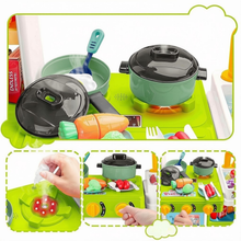 Load image into Gallery viewer, Kids Play Kitchen Set Pretend Cooking Toy with Accessories Educational Kitchen Playset for Boys and Girls Ages 3+
