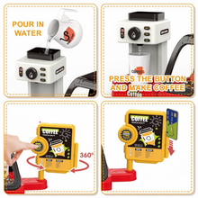 Load image into Gallery viewer, Pretend Play Coffee Shop Set – 41PCS Kids Coffee Maker, Cash Register &amp; Bakery Desserts – Interactive Café Role‑Play Toy for Boys &amp; Girls Ages 3+
