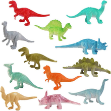 Load image into Gallery viewer, Dinosaur Transporter Truck Carrycase Carrier Miniature T-Rex Triceratops Spinosaurus Pterodactyl Figures Christmas Gift Toy for Kids
