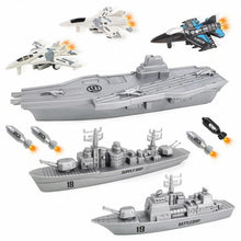 Load image into Gallery viewer, Aircraft And Battleship Submarine Playset
