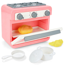Load image into Gallery viewer, Children’s Toy Oven Kitchen Set with Lights, Sounds, Colour‑Changing Food &amp; Accessories – Ages 3+ (pink)
