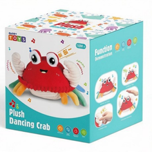 Load image into Gallery viewer, Plush Dancing Crab Toy Musical Crawling Crab with Lights &amp; Sounds Soft Interactive Baby Toy for Toddlers 18M+ Sensory Learning Hand-Eye Training Gift for Kids
