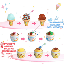 Load image into Gallery viewer, 2-in-1 Color Changing Dessert Maker Playset -Ice Cream &amp; Cake Toy with Ice Water Colour Change, Pretend Play Kitchen Toys for Kids,Birthday Gifts for Girls &amp; Boys
