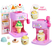 Load image into Gallery viewer, 2-in-1 Color Changing Dessert Maker Playset -Ice Cream &amp; Cake Toy with Ice Water Colour Change, Pretend Play Kitchen Toys for Kids,Birthday Gifts for Girls &amp; Boys
