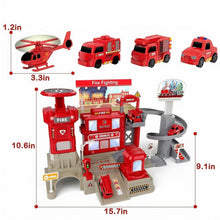 Load image into Gallery viewer, Fire Station Playset - Red
