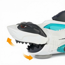 Load image into Gallery viewer, Electric Crawling Shark Toy for Toddlers Interactive Mechanical Shark with Lights &amp; Music And Automatic Obstacle Perfect Birthday Gift for Boys and Girls Ages 1-5, Fun with Swinging Fin and Tail
