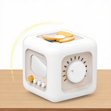 Load image into Gallery viewer, 6-in-1 Activity Cube Toy-Montessori Sensory Learning Cube with Spinner, Switch, Knob &amp; Slider |Early Educational Development Toy for Toddlers 12 Months+

