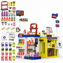 Load image into Gallery viewer, Children’s Supermarket Playset with Scanner, POS Machine, Play Card &amp; Cash – Shopping Pretend Play Toy
