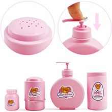 Load image into Gallery viewer, 28 Piece Baby Doll Accessories Bag Baby Feeding Accessories Clothes Doll Bear Bath Toys Soother Dummy Great Nurturing Pretend Toy for Kids
