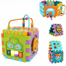 Load image into Gallery viewer, Activity Cube Baby Toys, 6 in 1 Musical Activity Cube Educational Toy with Music Lights and Piano Baby Toys 6-12 Months Plus, Toys for Kids
