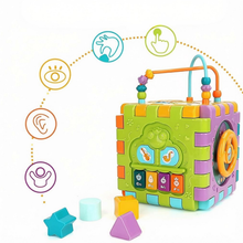 Load image into Gallery viewer, Activity Cube Baby Toys, 6 in 1 Musical Activity Cube Educational Toy with Music Lights and Piano Baby Toys 6-12 Months Plus, Toys for Kids
