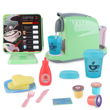 Load image into Gallery viewer, Coffee Shop Set with Coffee Maker Toy Menus Cash Register Toy Play Food Gift for Toddlers Boys Girls Aged 3+
