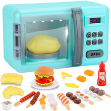 Load image into Gallery viewer, Play Kitchen Microwave Oven -Blue
