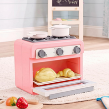 Load image into Gallery viewer, Children’s Toy Oven Kitchen Set with Lights, Sounds, Colour‑Changing Food &amp; Accessories – Ages 3+ (pink)
