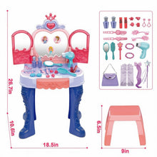 Load image into Gallery viewer, deAO Princess Dressing Table -Purple And Pink
